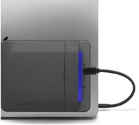 Pochette Adhésive À 2 Poches Pour Ordinateur Portable, Compatible Avec Hdd 2,5"" & Ssd, Souris Slim, Câble Usb Et Plus - Gris[ORD622718] Gris