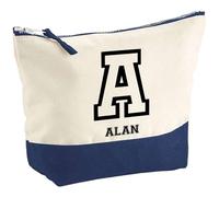 Pochette Alan Lettre Sport | Grand Format | Idée Cadeau Prénom Style Basket Université Anniversaire Oncle Parrain Beau Papa Collègue Départ Retraite Noël