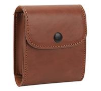 Pochette Album Photo pour Fujifilm Instax Square SQ10, Étui de Rangement pour Appareil Photo Instantané en Cuir PU Souple Mini 3 Pouces Accessoires de Film, Conception de Bouton à (Brun)