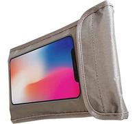 Pochette anti-radiations pour téléphone portable en fibre d'argent RFID GPS 5G Blocage du signal EMF Clé de voiture Carte de crédit Passport Pochette de protection