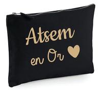 Pochette ATSEM en Or Angora - cadeau ATSEM original, trousse ATSEM, idée cadeau fin d’année, merci ATSEM, petit cadeau femme