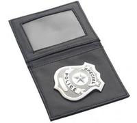 Smiffys Insigne de police, argent, dans le portefeuille