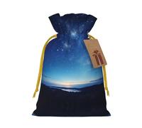 Pochette avec cordon de serrage et imprimé cœur en forme d'étoile pour cadeaux, adorables sacs cadeaux réutilisables, parfaits pour les bijoux et plus encore