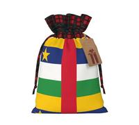 Pochette avec cordon de serrage imprimé drapeau de l'Afrique centrale M pour emballage de festival, rangement et fête