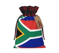 Pochette avec cordon de serrage imprimé drapeau de l'Afrique du Sud, M, sac léger à cordon pour le rangement et l'emballage