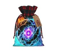 Pochette avec cordon de serrage imprimé en 8 dimensions pour fête, mariage et festival, polyester léger