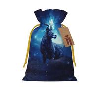 Pochette avec cordon de serrage imprimé signe du zodiaque Ram pour cadeaux, adorables sacs cadeaux réutilisables, parfaits pour les bijoux et plus encore