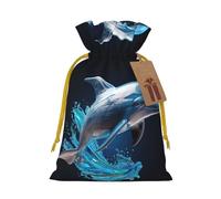 Pochette avec cordon de serrage réutilisable avec imprimé animal 3D unique, parfaite pour les anniversaires, les anniversaires de mariage et les fêtes