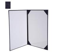 Pochette avec Emplacements D'angle pour Certificats, Rentrée Scolaire | Couverture du Livret de Certificat Bleu, Dossier de Documents A4, Intérieur Spacieux, Finition Cuir