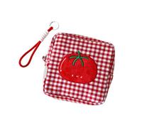 Pochette avec Passant de Poignet, Organisateur de Porte-Monnaie en, Accent de Tomate pour Le Transport Quotidien et Le Rangement des Essentiels de Voyage, Pochette zippée, Organisateur de Boucle