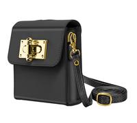 Pochette Bandoulière pour tout Smartphone Flip Design Élégant Noir