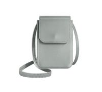 Avizar Pochette Bandoulière Smartphone avec Rangement carte Sangle 135cm Gris