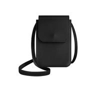 Avizar Pochette Bandoulière Smartphone avec Rangement carte Sangle 135cm Noir