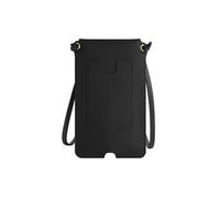 Pochette Bandoulière Smartphone avec Rangement carte Simili cuir noir