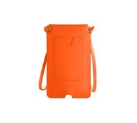 Pochette Bandoulière Smartphone avec Rangement carte Simili cuir orange