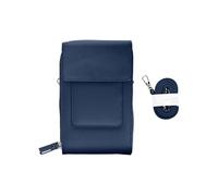 Pochette Bandoulière Smartphone en Simili cuir Sangle 130cm Bleu
