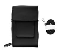 Pochette Bandoulière Smartphone en Simili cuir Sangle 130cm Noir