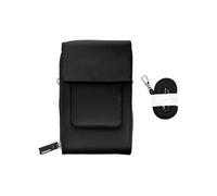 Pochette Bandoulière Smartphone en Simili cuir Sangle 130cm Noir