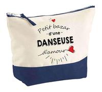 Pochette Bazar d'une Danseuse d'amour | Idée Cadeau pour Collègue Travail Retraite Trousse Grand Format Maquillage Toilette