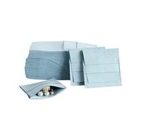 Pochette Bijoux Lot de 10/50 pochettes à bijoux en microfibre, velours, for emballage, organisateur, for mariage, boucles d'oreilles, colliers, cadeaux(Blue,50pcs)