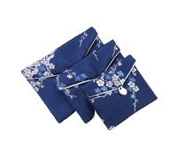 Pochette Bijoux Lot de 10 sachets d'emballage for bijoux, pochettes en satin for ranger des perles, bracelets, colliers, boucles d'oreilles et bagues(Blue-12cmX10cmX1cm)