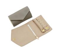 Pochette Bijoux Lot de 2 pochettes rangement for bijoux, organiseurs voyage, portables, for bracelets, bagues, colliers, boucles d'oreilles(Grey)