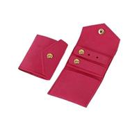 Pochette Bijoux Lot de 3 mini pochettes rangement for bagues, boucles d'oreilles, bijoux, voyage, portable, emballage cadeaux Noël(Rose red)