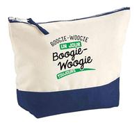 Pochette Boogie-Woogie Un Jour Boogie-Woogie Toujours | Pouch | Idée Trousse Toilette Maquillage Cadeau Anniversaire Fête Original Famille Travail Départ Collègue Retraite