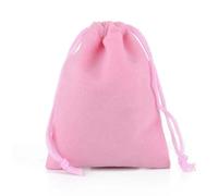 Pochette Cadeau 50pcs 5x7 7x9 9x12 13x18 15x20 17x23cm Sac En Velours Bijoux Cordon Noir Pochettes En Flanelle Parfum Sacs Cadeaux Décorer(Pink,7x9cm)