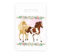 Amscan Sachets cadeaux Poney Chevaux Fleurs 9909883 - Lot de 8 Multicolore
