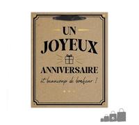 Pochette cadeau anniversaire kraft mm
