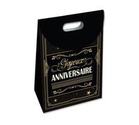pochette cadeau carton anniversaire 27.5x36.5x14.8cm - sud trading cd4954