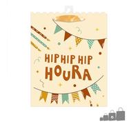 Pochette cadeau enfant hip hip hip mm
