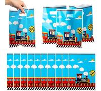 Pochette cadeau papier cadeau avec motif de train étanche 50pcs