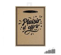 Pochette cadeau plaisir d offrir kraft tpm