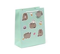 Pochette cadeau Pusheen Le chat Foodie - Grand, 33 cm pour anniversaire, Noël et cadeaux avec carte de vœux incluse