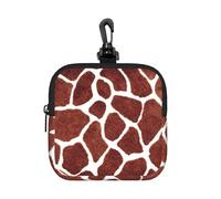 Pochette carrée à fermeture éclair avec imprimé sur toute la surface - Petit sac de rangement imperméable, léger et durable pour pièces de monnaie, cartes, clés, pour voyage, usage quotidien