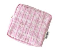 Pochette carrée compacte à Fermeture éclair pour l ' Organisation du à Main, de Maquillage en Tissu Doux avec Sensation rembourrée, Utilisation Quotidienne, Pochette à cosmétiques, à