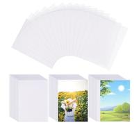 Pochette Carte,300 PCS Transparentes Protège Carte 6.4x8.9cm Pochettes Standard Card Sleeves Accessoires Album Classeur pour Photocard Cartes