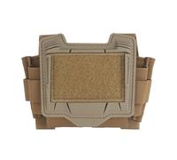 Pochette Casque Tactique Universelle pour Boîtier Batterie, Sangles Élastiques, Boucles Latérales pour Piles Aa/Cr123, Accessoires Protection Casque Auto-Agrippants(Brown)