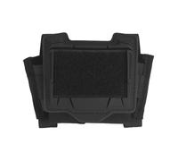 Pochette Casque Tactique Universelle pour Boîtier Batterie, Sangles Élastiques, Boucles Latérales pour Piles Aa/Cr123, Accessoires Protection Casque Auto-Agrippants(Black)