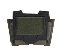 Pochette Casque Tactique Universelle pour Boîtier Batterie, Sangles Élastiques, Boucles Latérales pour Piles Aa/Cr123, Accessoires Protection Casque Auto-Agrippants(Green)