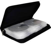 Pochette CD MediaRange BOX51 48 CDs/DVDs/disques Blu-ray Nylon® noir (l x H x P) 28.9 x 4.9 x 16.1 mm 1 pc(s)