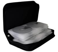 Pochette CD MediaRange BOX55 96 CDs/DVDs/disques Blu-ray Nylon® noir (l x H x