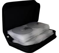 Pochette CD MediaRange BOX55 96 CDs/DVDs/disques Blu-ray Nylon® noir (l x H x P) 289 x 88 x 168 mm 1 pc(s)