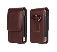 Pochette Ceinture Cuir pour Téléphone Portable, Sac de Ceinture Smartphone Homme, 6,9" Vertical Étui avec Boucle de Ceinture Sacoche pour Telephone Portable Housse Portefeuille avec avec Porte-Cartes