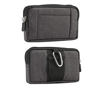 Pochette Ceinture pour Telephone Portable Noir, Sac de Ceinture Clip Homme, 6.3" Horizontale Sac Banane Femme Sport Loisir Sac de Taille Petit Universel Ceinture Clip Sacoche Etui Portefeuille Holster