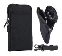 Pochette Ceinture Telephone Portable Homme Noir, Petit Sac à Bandoulière Homme, 6.5 IN Femme Homme Universel Sacoche de Ceinture Travail Pochette Telephone Sac à Épaule Sac à Main Housse de Transport