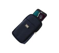 Avizar Pochette ceinture Universelle Étui Double Poches Zippées Nylon Épais Bleu