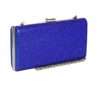 Pochette cérémonie-Nyls Création-Grande Minaudiere Bleue Sac de soiree Paillettes Pochette Mariage Nolya - Bleu